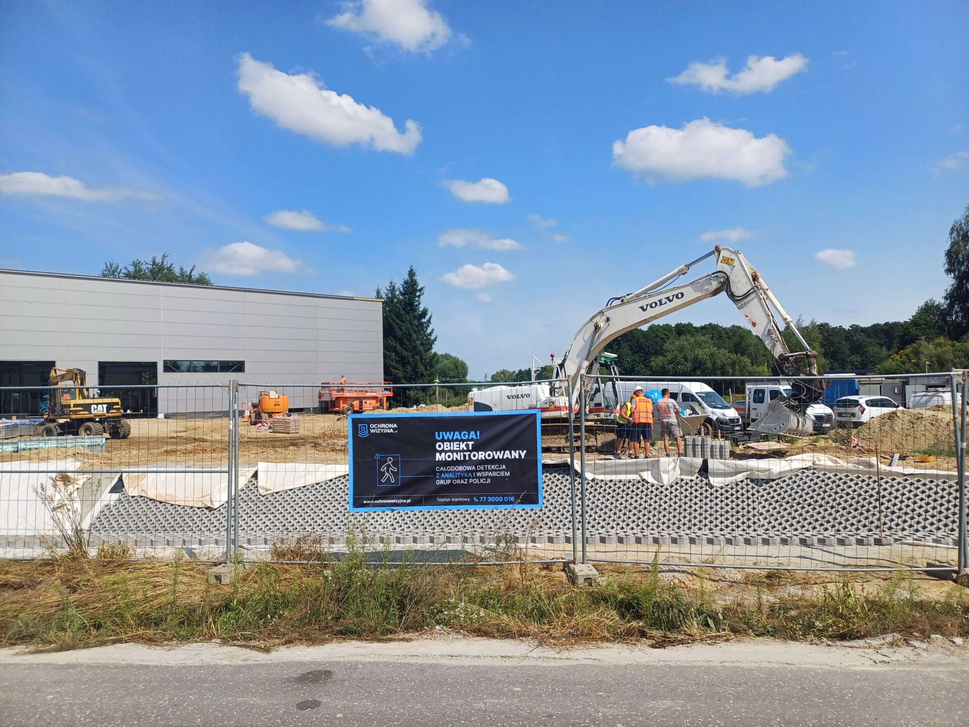 Monitoring wizyjny na terenie budowy