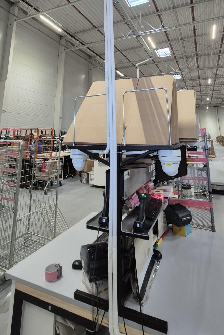 Instalacja kamer na hali produkcyjnej – firma z branży wyposażenia wnętrz